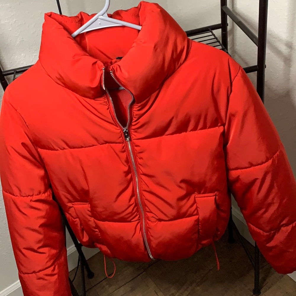 H&M Orange Bubble Coat 🧡